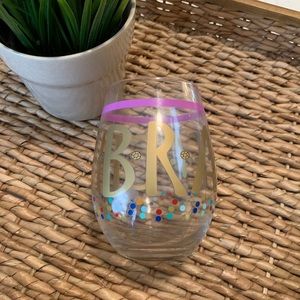 CELEBRATE Confetti Stemless Wine Glass NEW!